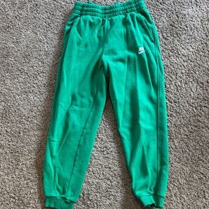 Nike Kids youth large Vibrant Green Joggers